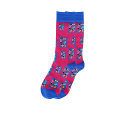 Pink Bubble Gum Designed Socks - Size 37 - 45