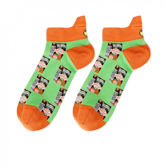 Low-cut Orange Juice Designed Socks - Size 37 - 45