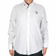 Shirt With Navy Logo - White