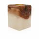 Hand Made Natural Wood Mubkhar - Pearl