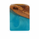 Hand Made Natural Wood Mubkhar - Blue