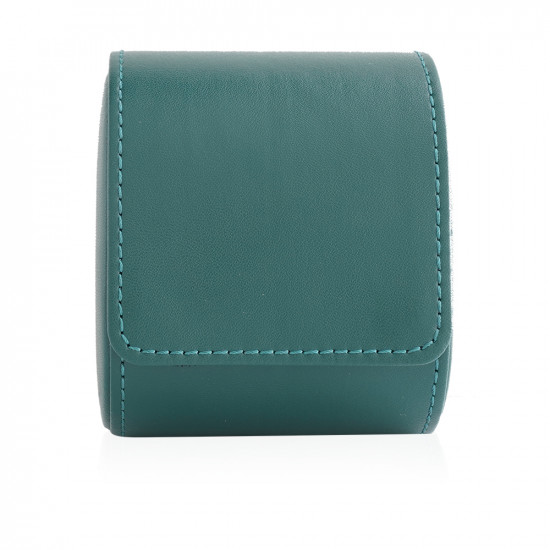 Travel Leather Storage Bag for 1 Watch - Green
