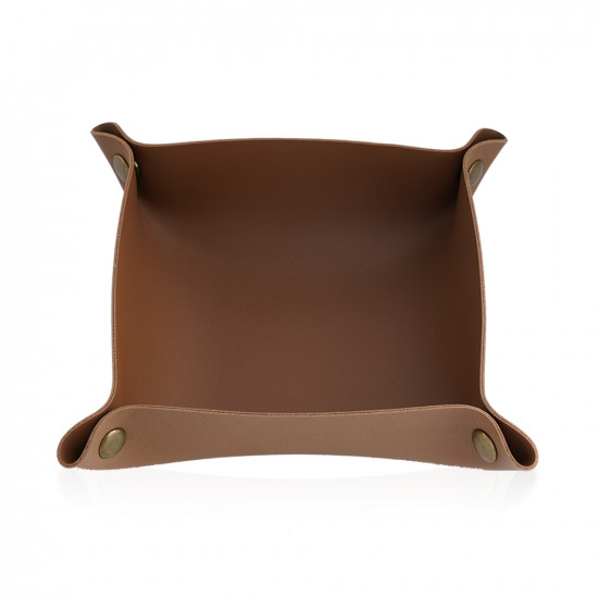 Leather Tray - Brown