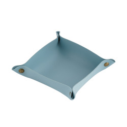 Leather Tray - Sky Blue