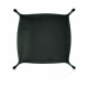 Leather And Velvet Tray - Green