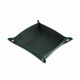 Leather And Velvet Tray - Green