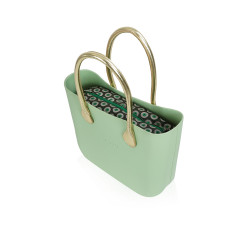 Bag With Short Handles - Pistachio With Green
