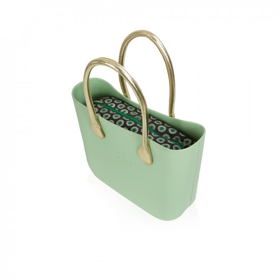 Bag With Short Handles - Pistachio With Green