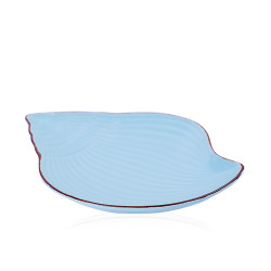 Tableware Flat Conch Shell - Blue