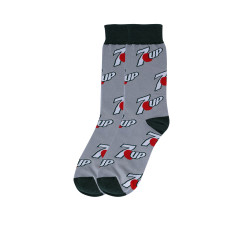 7up Cotton Socks - Gray
