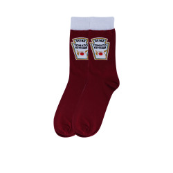 Heinz Cotton Socks - Dark Red