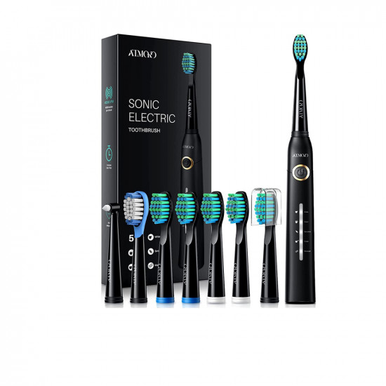 Electric Toothbrush With 8 Duponts Brush Heads
