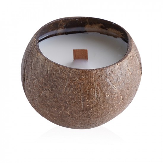 Vanilla Coconut Shell Candle