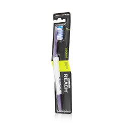 Reach Access Essential Care Medium Toothbrush - White And Navy Blue