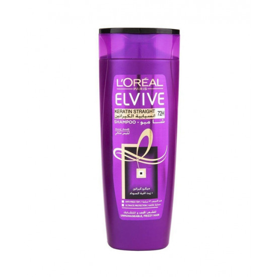 Elvive Keratin Straight Shampoo - 400 Ml
