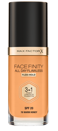 Facefinity All Day Flawless 3 In 1 Foundation - N 78 - Warm Honey Facefinity All Day Flawless 3 In 1 Foundation - N 78 - Warm Honey