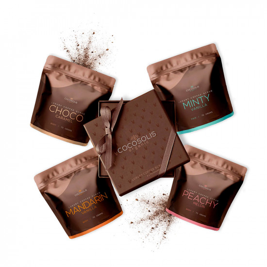 Luxury Coffee Scrub Box - 4 X 70 g Luxury Coffee Scrub Box - 4 X 70 g