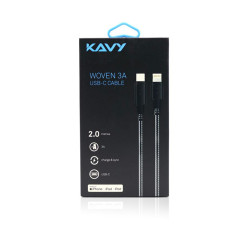 Woven 3A Lightning to Type-C Cable - 2m