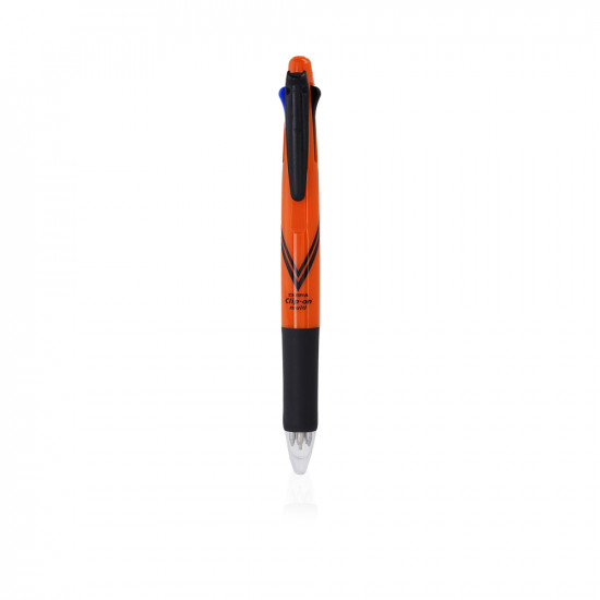 Clip On Multi Arrow Pencil And Pen - Orange