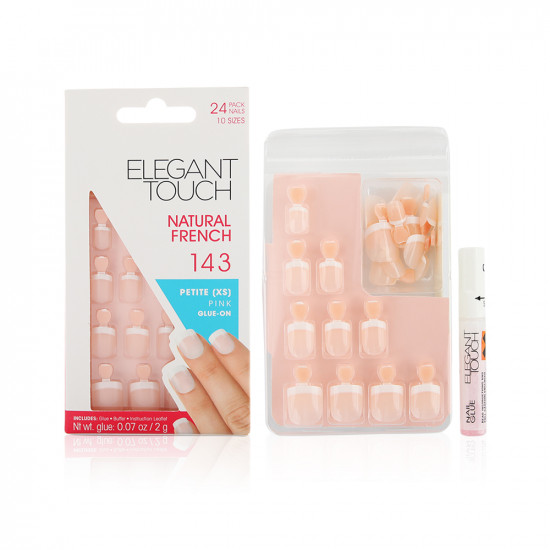 Natural French Nails - 143 Xs - Pink - 4020409 Natural French Nails - 143 Xs - Pink - 4020409