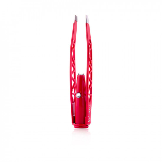 Pro Illuminating Red Tweezers With Diamond Dust & Carry Case Pro Illuminating Red Tweezers With Diamond Dust & Carry Case