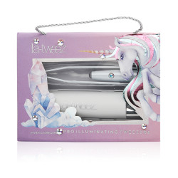 Pro Illuminating White Glitter/unicorn Tweezers & Carry Case