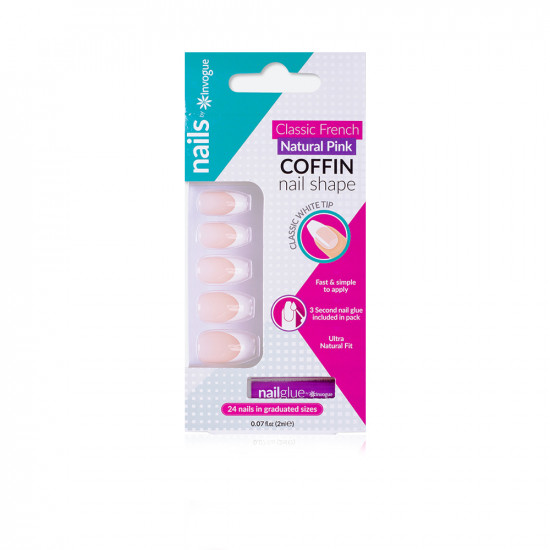 Acrylic Coffin Nails - Pink Coffin Acrylic Coffin Nails - Pink Coffin