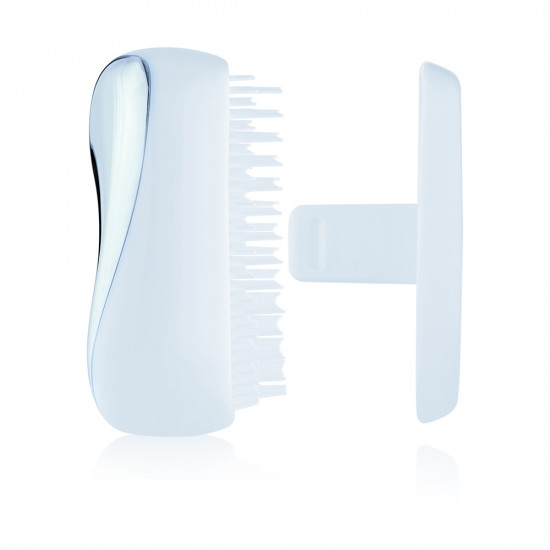 Compact Styler Baby Blue Chrome Hair Brush