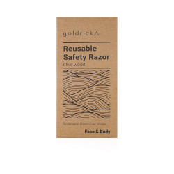 Reusable Safety Razor - Olive Wood