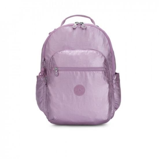 Seoul Backpack With Laptop Protection - Metallic Berry