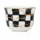 Set Of 6 Cawa Cup, Coffee Pot, Date Bowl And Tray Chess Design Basic Selection - Et1090