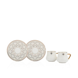 Turkish Coffee Sets Two Cup Floral Design You & Me - Gy1103