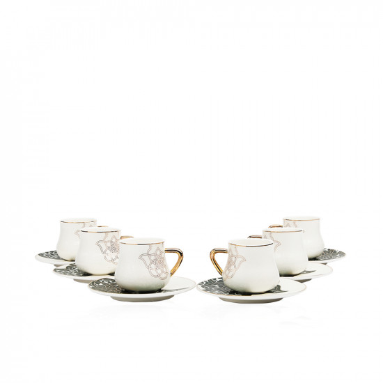 Coffee Cup And Saucer Spirit Of Ancient - 6 Pcs