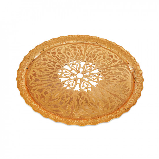 Round Serving Tray - Copper