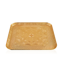 Square Serving Tray - Gold