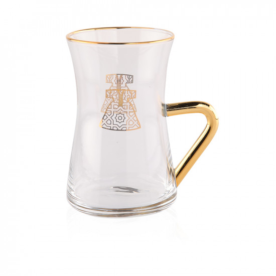 Kaftan 6 Tea Cup, 6 Saucers, 6 Gahwa Cup, And 1 Sugar Bowl - ET1265