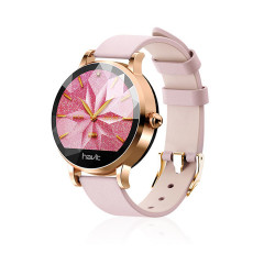 Round Screen Bluetooth Smart Watch - Pink