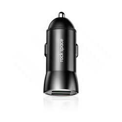 H8 Dual Car Charger - Black   