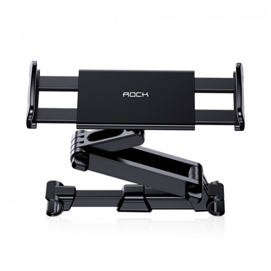 Universal Retractable Car Headrest Mount - Black   