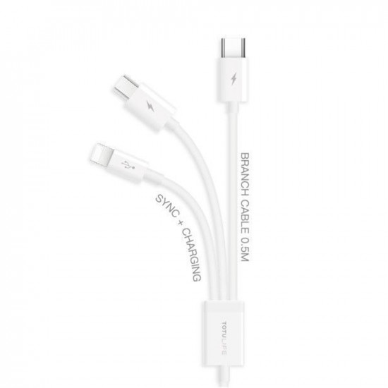 Glory Series 3-In-1 Cable 1.5M - White   
