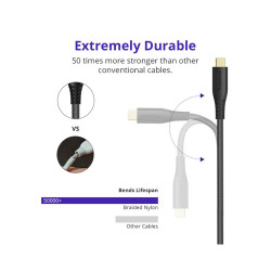 3ft USB-C To USB-A 3.0 Fast Charging Cable - Black