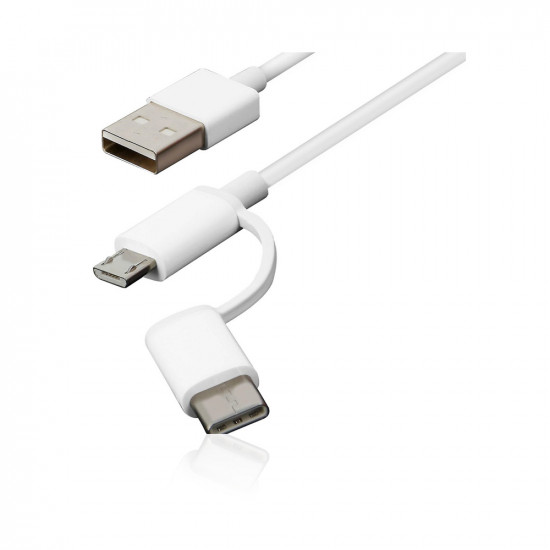 Mi 2-In-1 USB Cable - Micro USB To Type C - 100 Cm