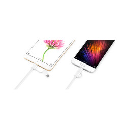 Mi 2-In-1 USB Cable - Micro USB To Type C - 100 Cm