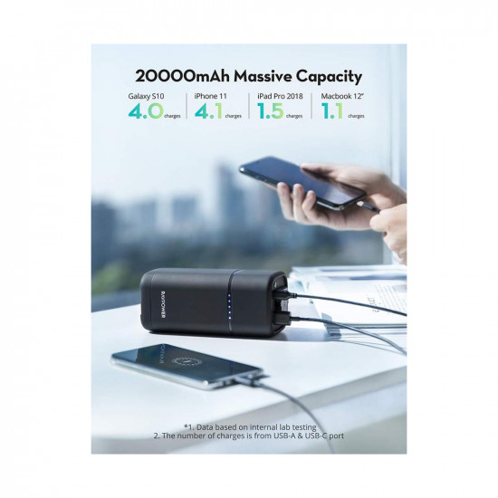PD Pioneer 20000mAh 80W AC Portable Power Bank - RP-PB054 PD Pioneer 20000mAh 80W AC Portable Power Bank - RP-PB054