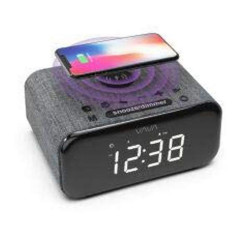 Wireless Bluetooth Speaker With Alarm Clock Wireless Charging - Black