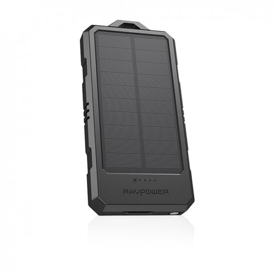 RP-PB124 15000mAh Solar Portable Charger Power Bank - Black RP-PB124 15000mAh Solar Portable Charger Power Bank - Black