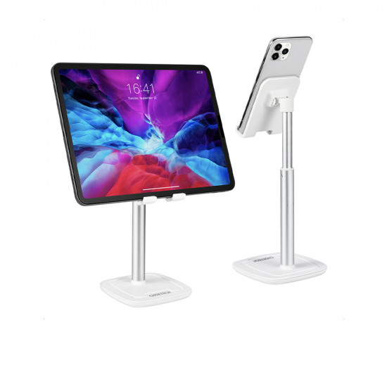 Adjustable Desktop Phone Holder Stand - White