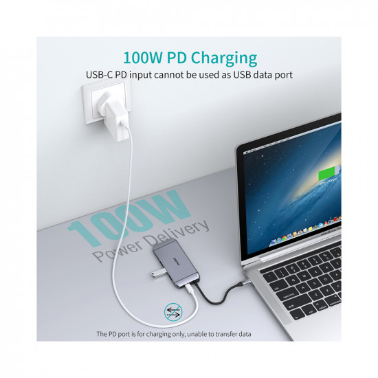 9 in 1 USB C HUB - Silver 9 in 1 USB C HUB - Silver