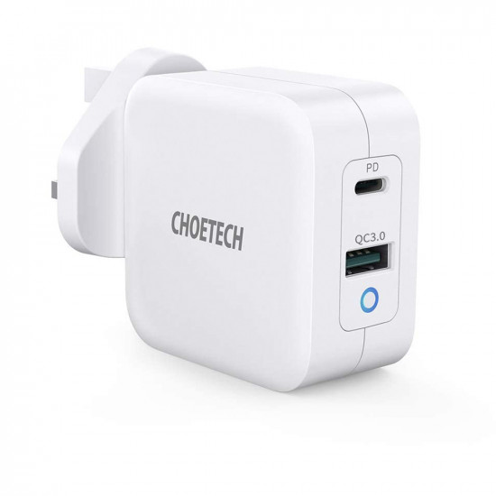 65W Dual USB C Port Charger - White 65W Dual USB C Port Charger - White