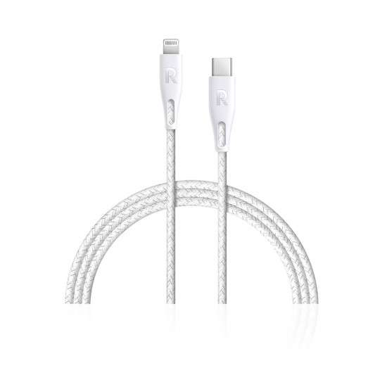 RP-CB1004WHI 1.2m Type-C to Lightning Cable Nylon - White RP-CB1004WHI 1.2m Type-C to Lightning Cable Nylon - White
